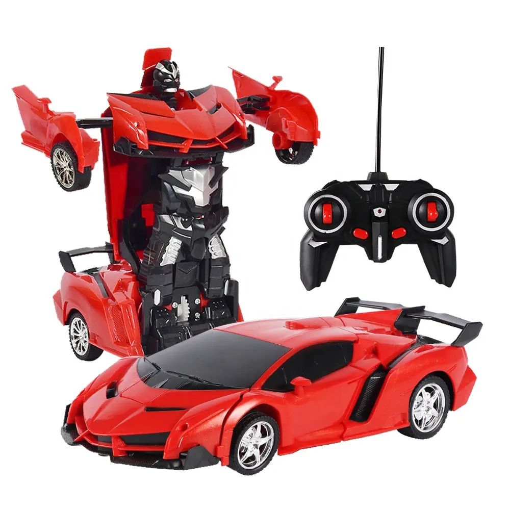 Transformation RC Robot Car Toy 1:18 Scale RC Car Deformation Robot Remote Control Car Toys