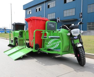 Triciclo Eléctrico de 6 Cubetas para Transporte de Residuos con Sistema de Cadena, Carga Útil de 100-200 kg, Alcance de 50-70 km, Suministro Directo de Fábrica - Product Image 5