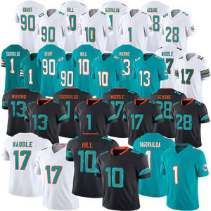 Nouveau <span class=keywords><strong>maillot</strong></span> des rivalités de Miami 2026 # 10 Tyreek Hill Tua Tagovailoa Jaylen Waddle Dan Marino Achane <span class=keywords><strong>Maillot</strong></span> de football américain brodé - Product Image 1