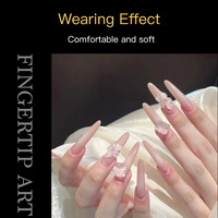 288 pièces de moules transparents double forme pour extension d'ongles, couverture complète, pour gel de construction rapide et polygel