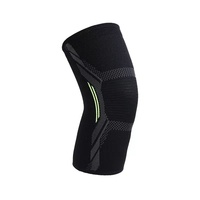 Genouillères de sport antidérapantes respirantes en spandex à haute élasticité avec fermeture à enfiler pour hommes et femmes, protection professionnelle