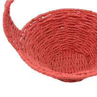TF-29 gros en bois décoratif noël nouveau bébé bambou tissé garniture emballage panier pour tissé en vrac boîte cadeau panier