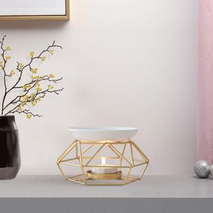 Aroma <strong>Oil</strong> <strong>Burner</strong> Geometric Ceramic Essential <strong>Oil</strong> Candle Holder Wax Melting <strong>Burner</strong> Heater Melter <strong>Fragrance</strong> - Product Image 4