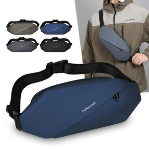 Fashion Male Men's Crossbody Bag Nylon Multi Functional Chest Pack Dark Blue Gray Black Waterproof Breathable Everyday Use - Product Image 2
