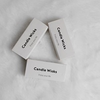 Boîte de mèches de bougies en coton de 6 cm en promotion – Emballage personnalisé