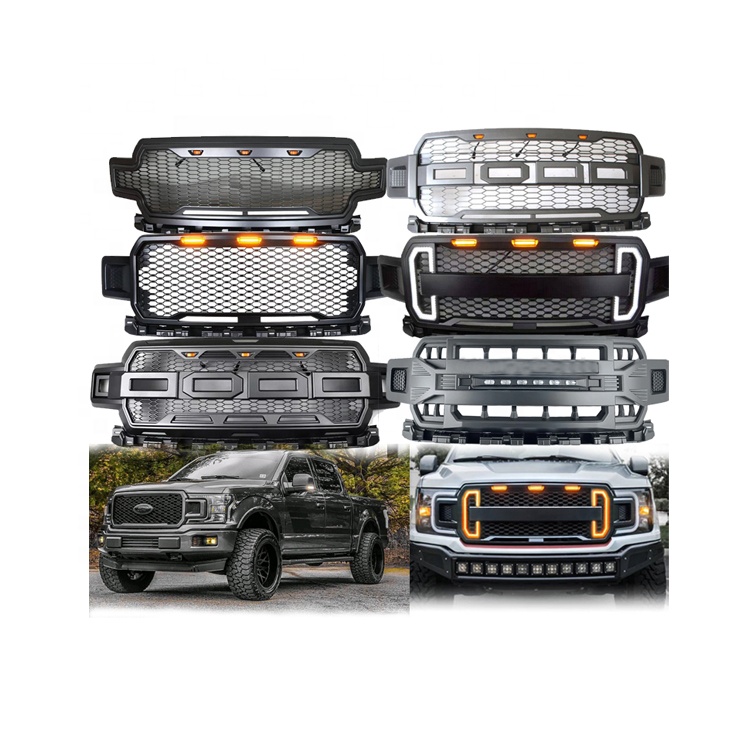 2018 2019 2020 внедорожник Пикап 4x4 светодиодные фары комплект кузова передний бампер решетка для F150 Гриль аксессуары