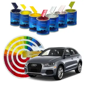 Revestimentos automotivos de alto brilho 1k 2k para reparo de carros, pintura metálica transparente para pulverização de carros