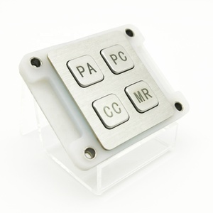 Mini 2x2 ma trận 4-nút thép không gỉ Bàn phím IP65 FCC/CE chứng nhận máy bán hàng tự động Số <span class=keywords><strong>Key</strong></span> cho kiosk ứng dụng - Product Image 4