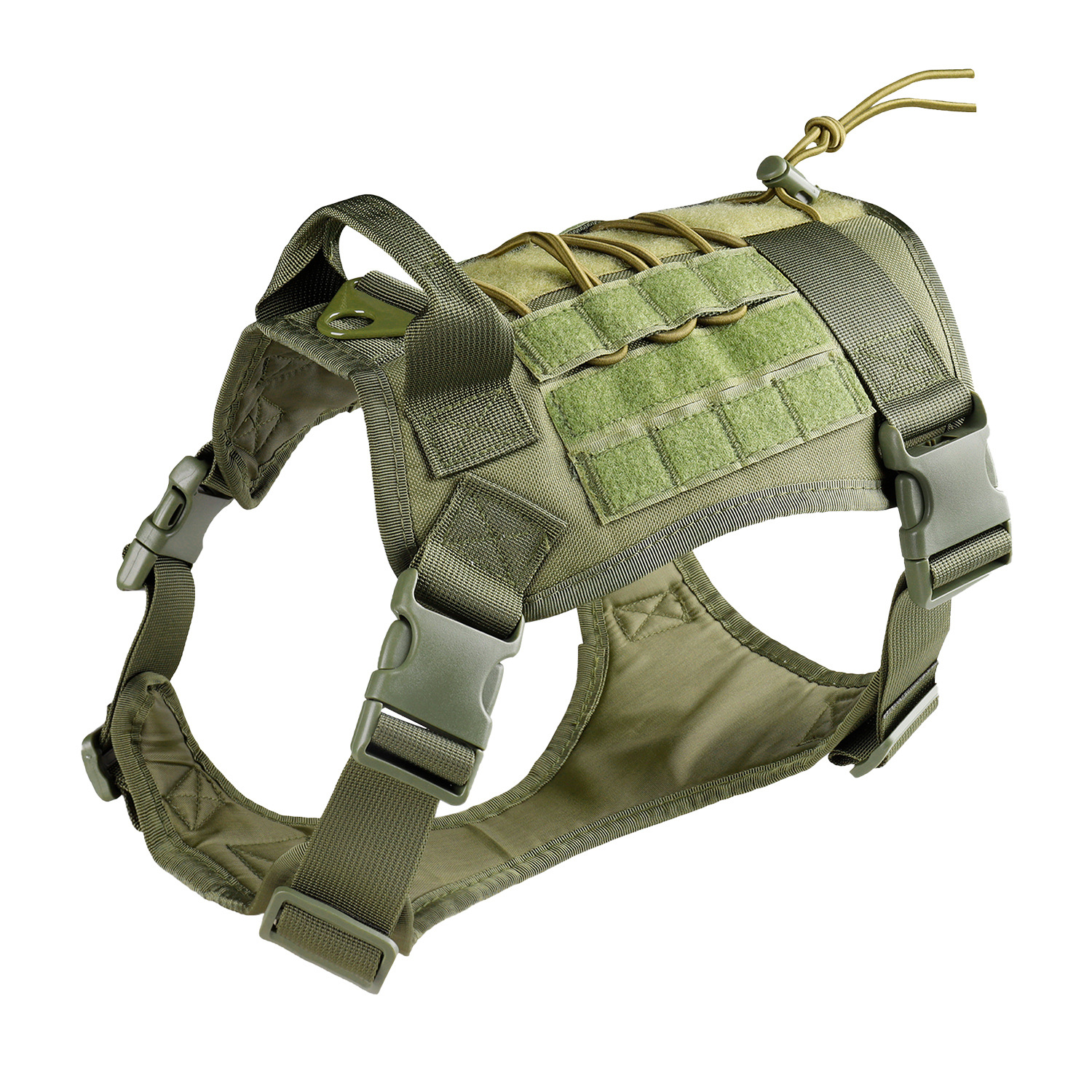 Gilet pour chien anti-explosion vert militaire