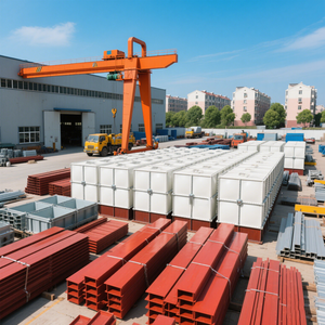 Réservoir en fibre de verre de stockage d'eau souterraine de 8*4*3m Réservoir d'eau modulaire de 20000 gallons GRP à vendre - Product Image 4