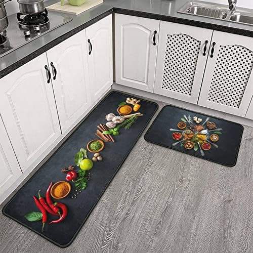 Tapis de cuisine artistique épicé