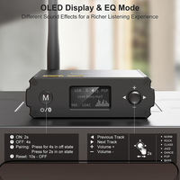 Adaptador de Audio Bluetooth 5.1 Lavaudio DS220 con Pantalla y Función de Ecualización, Decodificador de Audio DAC, Salida RCA y Óptica, Receptor Bluetooth HiFi