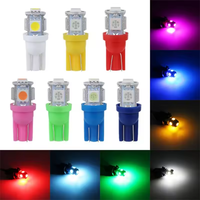 10 Stück T10 LED W5W 5050 5SMD 12V LED Auto-Innenbeleuchtung Kennzeichenbeleuchtung Blinkerlampen 5w5 T10 Weiß Rot Gelb Grün Rosa Blau