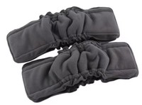 Inserts de couches personnalisés en charbon de bambou à 5 couches avec élastique réglable, réutilisables, lavables et absorbants pour bébés