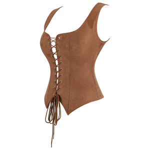 Gilet en soie <span class=keywords><strong>Pirate</strong></span> transfrontalier pour femmes Costume Cosplay <span class=keywords><strong>Corset</strong></span> <span class=keywords><strong>de</strong></span> contrôle du ventre serré - Product Image 2