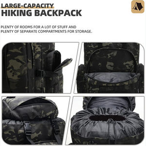 Échantillon gratuit Sac à dos de randonnée d'alpinisme en tissu imperméable de grande capacité avec sac d'hydratation pour les sports de plein air - Product Image 5