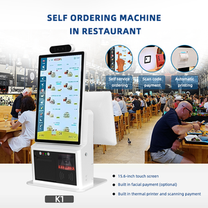 Kiosco de Pago de Autoservicio, Pantalla Táctil de Escritorio de 15.6 Pulgadas, Kiosco de Autoservicio sin Efectivo, Máquina POS para Restaurante - Product Image 6