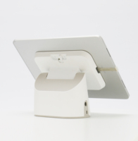 Support de tablette POS en alliage d'aluminium verrouillable, compatible Android/iPad, design antivol, conçu pour les comptoirs de restaurants