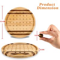 Jeu de solitaire en bois classique et créatif, fait main avec logo personnalisé, certifié BSCI, idéal pour un cadeau