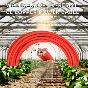 Câble d'alimentation pour système d'irrigation de <span class=keywords><strong>serre</strong></span> haute tension en cuivre OFC, étanche IP65, résistant aux UV, isolation PVC, ignifuge V-0 - Product Image 4