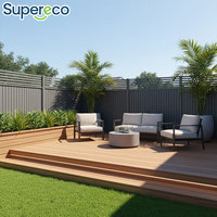Tarima de WPC, Pavimento Exterior de Madera y Plástico Compuesto, Apto para Parques y Jardines