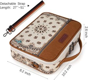 Muestra Gratuita de Fábrica, Funda para Biblia de 2 Compartimentos para Mujer, Estuche Grande para Biblia con Asas y Correa para el Hombro, Bolsa para Transportar la Biblia - Product Image 2