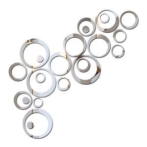 Circles <b>Wall</b> Sticker Home Decoration <b>Mirror</b> <b>Wall</b> Stickers for TV Background Home Decor Acrylic Decor <b>Wall</b> Art - Product Image 1