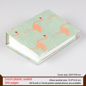 Nouveauté : <span class=keywords><strong>Album</strong></span> <span class=keywords><strong>photo</strong></span> 5 et 7 pouces avec couverture en tissu et plastique, 200 pages intérieures en PP, pour la croissance des enfants et la commémoration de bébé - Product Image 3