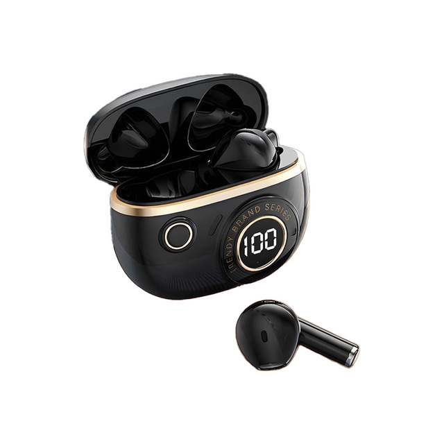 Semi In-Ear TWS Wireless Earbuds 5.4 ENC Noise Cancelling Waterproof LED Digital Display HIFI Sound Sports Long Battery Life