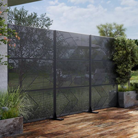 Panneau de clôture décoratif en aluminium électrophorétique pour une construction de clôture extérieure décorative durable