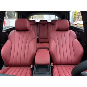 Housse de siège de voiture universelle en PVC <span class=keywords><strong>noir</strong></span> et rouge, imperméable, en cuir PU, ensemble complet pour Audi A6 C7 C6, housse de protection - Product Image 1