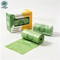 Sacs à déjections canines biodégradables portables les plus vendus avec parfum de plastique et de fruits pour l'élimination des déchets d'animaux