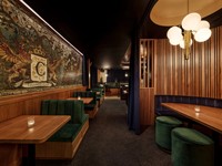 Ensemble de meubles de restaurant occidental rétro classique, canapé, chaise et table pour restaurant occidental