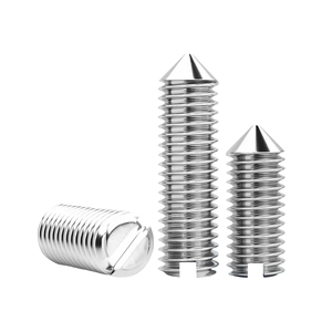 Juego de tornillos de punta de acero inoxidable SUS304, con hexágono interior, extremo cónico, rosca laminada de precisión, tamaño M1.2-M10, alta adaptabilidad. - Product Image 1