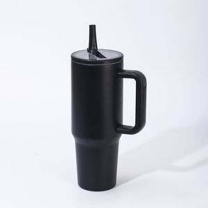 Elegante Vaso Térmico de Acero Inoxidable de Cuarta Generación de 40 oz para Auto, con Aislamiento al Vacío, Gran Capacidad, Pajita Portátil y Diseño Moderno - Product Image 4