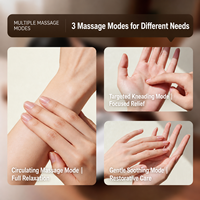 Masseur de mains sans fil électrique à compression avec chaleur et vibrations, tendance 2026, pour salons de bien-être professionnels (vente en gros)