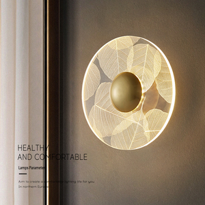<span class=keywords><strong>Lampe</strong></span> <span class=keywords><strong>murale</strong></span> intérieure moderne minimaliste en fer avec pétales et feuilles, fil argenté, LED dimmable pour salon, couloir, chambre à coucher, décoration - Product Image 6