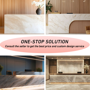 Tùy chỉnh hiện đại tiếp tân bàn đá cẩm thạch nhân tạo quầy lễ tân cho khách sạn sử dụng cotertops bảng Tops - Product Image 4
