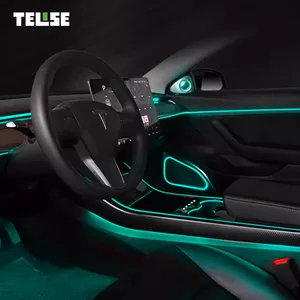 TELISE製造価格TeslaモデルY3用の新しいフルレインボー自動車用LEDアンビエントライト