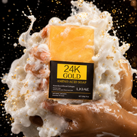 Savon Visage Anti-Acné et Anti-Imperfections au Collagène 24K Or, Contrôle du Sébum et Minimisation des Pores, Soin de la Peau Anti-Acariens, Approvisionnement Direct Usine