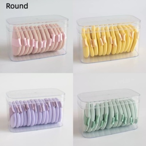 Lot de 12 houppettes rondes personnalisables avec logo privé pour l'application et la fixation du maquillage, ensemble de maquillage en gros - Product Image 5