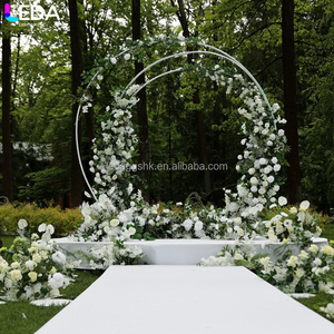 Arche de porte extérieure moderne en fer blanc LEDA, directement de l'usine, pour décoration de mariage - Product Image 1