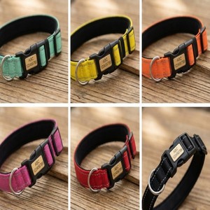 YG-103 Mode Ademend Gepersonaliseerd Reflecterend Webbing Gegraveerd Verdikt Nylon Halsband - Product Image 3