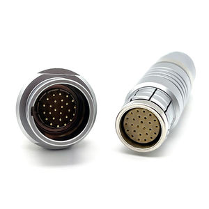 Conector Circular <span class=keywords><strong>3B</strong></span> de 26 Pines, Push-Pull, Autoblocante, Latón Cromado, Protección IP68/IP66, -45C +125C, OEM/ODM/Personalizado - Product Image 4