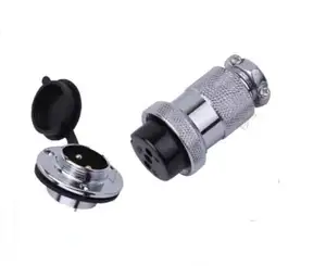 GX25 25MM aviation connector With Flange male & female 2/3/4/5/6/7/8/9 pin wire panel connector aviation plug socket