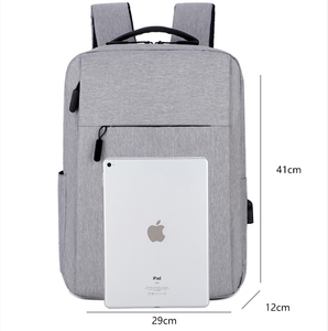 Sac à dos pour ordinateur portable professionnel de haute qualité, résistant aux chocs, avec chargeur USB promotionnel - Product Image 1