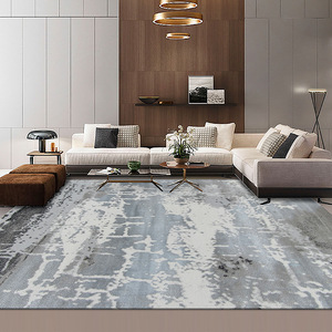 Alfombra Moderna Minimalista Abstracta Rectangular, Impermeable, Antideslizante, para Sala de Estar, Dormitorio, Villa, de Fibra Química Bensu - Product Image 2