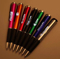 Stylo LED multifonction 2-en-1 Lily, stylo bille lumineux avec logo, en plastique, en forme d'animal, écriture 1,0 mm, encre multicolore, nouveauté