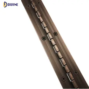 Bisagra de piano de acero inoxidable DIVINE Bisagra larga para muebles bisagra continua de aluminio