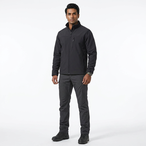 Chaqueta de Nieve Softshell de Algodón con Cremallera y Estampado de Color Sólido 2026, Chaqueta Cortavientos Impermeable para Hombre, Fabricante de Pakistán - Product Image 1